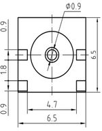 LT-SMA-F9A-2, Разъем для печатной платы, SMA, 18 ГГц
