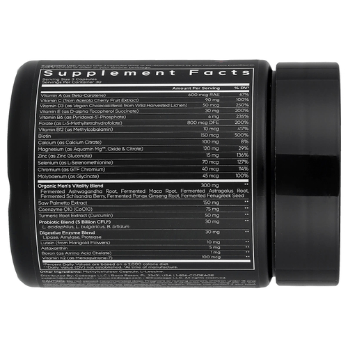 Codeage, мультивитамины для мужчин старше 50 лет, 90 растительных капсул