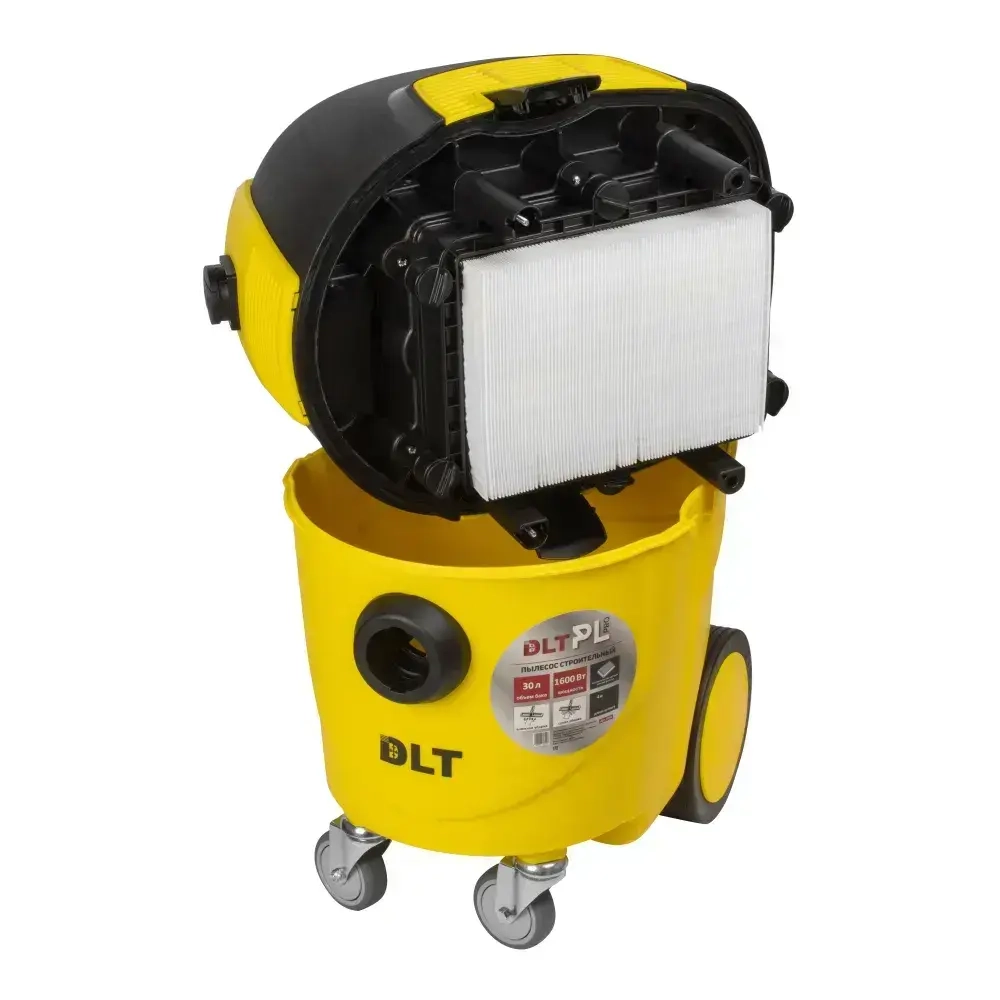 Пылесос строительный DLT PL PRO с автоочисткой 30 литров (обновленная модель PL 208), арт.0792 (оригинал)