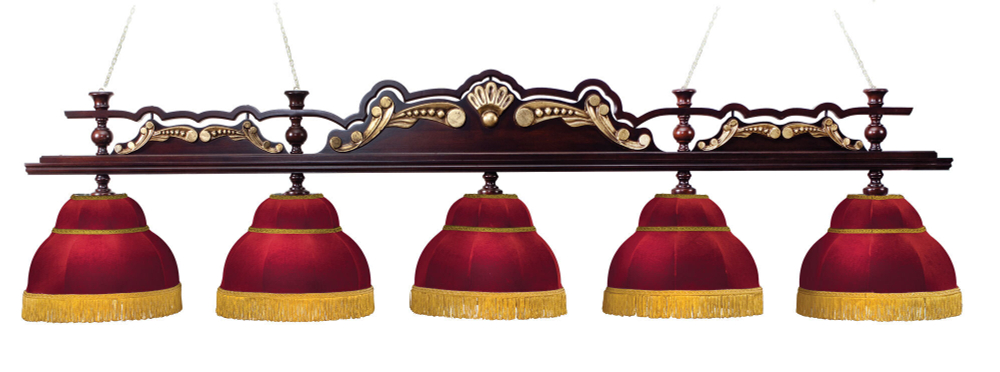 Лампа Император-Люкс 5 плафонов - ясень