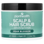 Zion Health, скраб для кожи головы и волос, цветки груши, 113 г (4 унции)