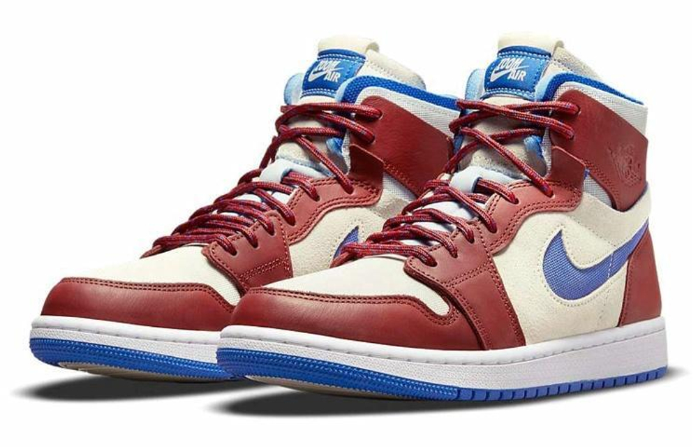 Кроссовки Jordan Air Jordan 1 High Zoom Air Cmft "Team Red" (Женская размерная сетка)