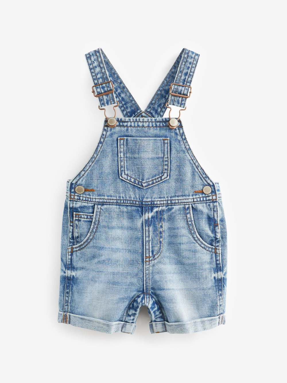 Полукомбинезон джинсовый для мальчика Next 912-811, Синий