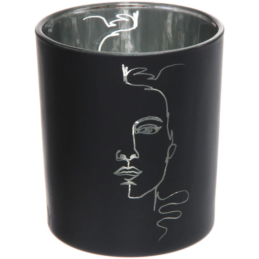 Подсвечник «Нежный силуэт» 8,5*10 см, Черный