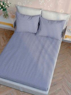 Постельное белье Anna Maria "Вязание" евро   наволочки 50х70 2шт Простынь на резинке 180х200 см  Пододеяльник 200х215 см