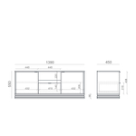 Тумба под ТВ TIMELESS TLD047 на цоколе