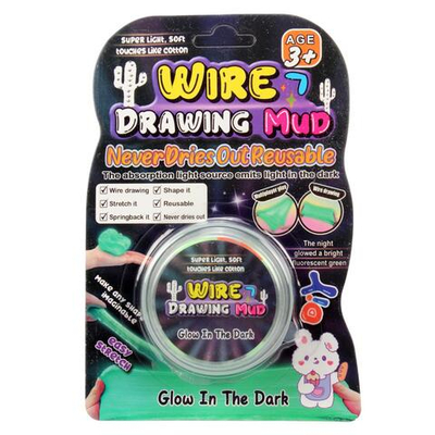 Лизун тянучка меняет цвет в темноте, нос, глаза, лизун 6 г, 4 цвета микс, с-30769