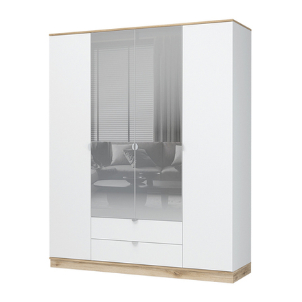 Юкки ШК 2Я 1800 Шкаф 4-х дверный с зеркалом