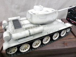 Радиоуправляемый танк Taigen T34-85 1/16 зимний с инфракрасной пушкой и звуковыми эффектами, 2.4G V3, для танкового боя