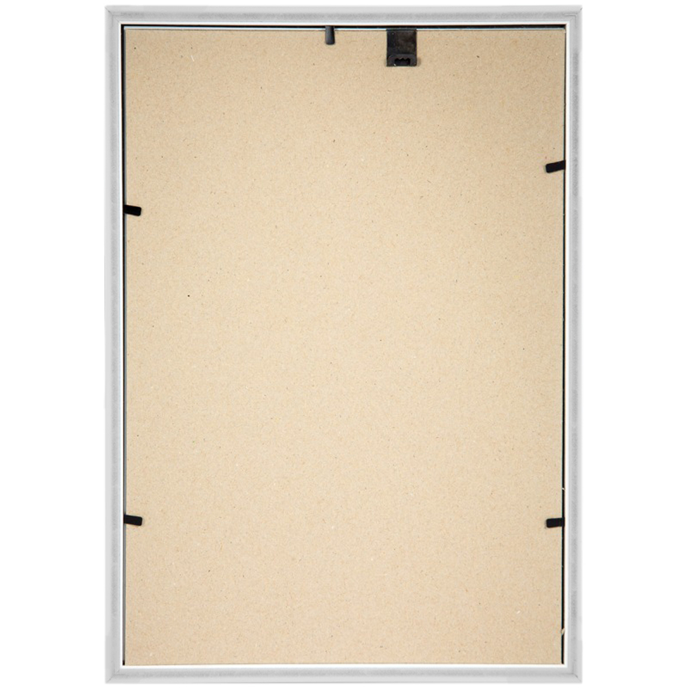 Рамка пластиковая, OfficeSpace, №6/1, белая, стекло, 21х30 см