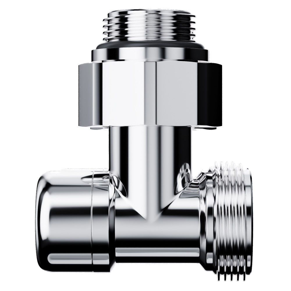 Узел нижнего подключения Royal Thermo Design угловой 1/2"х3/4" EK (хром)