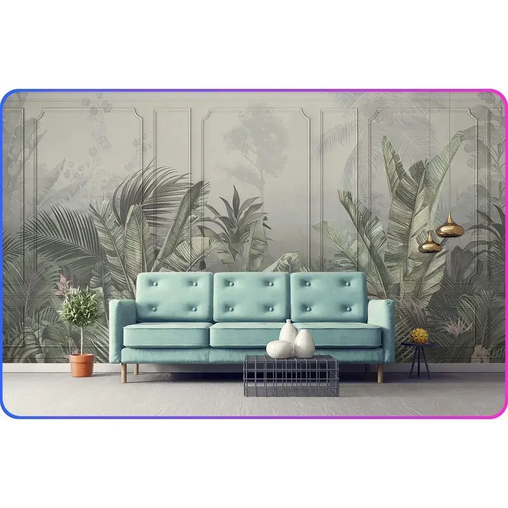 Фотообои на стену Тропические листья 500х270 см Luxury Walls AM39005