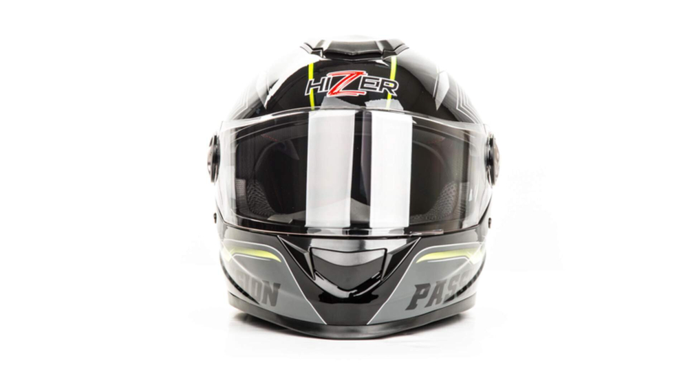 Шлем мото интеграл HIZER B565 №3 (L) black/yellow