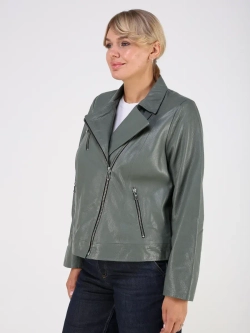 Кожаная куртка демисезонная косуха оверсайз