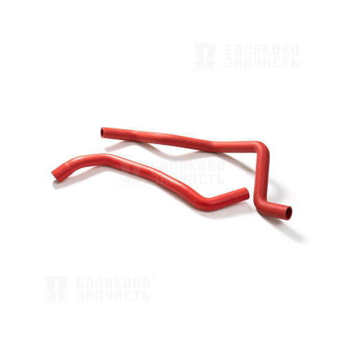 Патрубки радиатора Гранта ВАЗ 2190 Гранта МКПП резина красный 2шт Балаково Запчасть