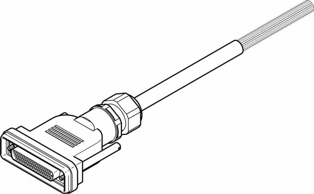 NEBV-S1G44-K-5-N-LE39 Соединительный кабель
