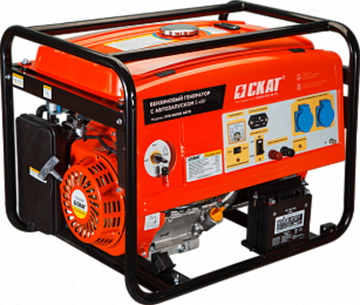 Бензиновый генератор СКАТ УГБ-5000Е/АВТО