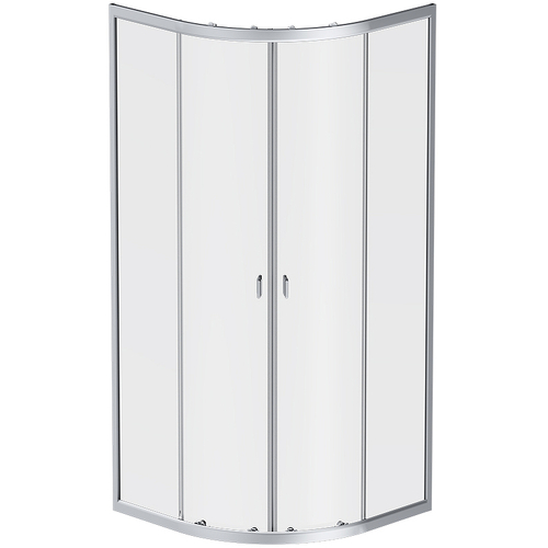 Душевой уголок AM.PM X-Joy Twin Slide 80х80 W88G-205-080MT64 профиль Хром матовый стекло прозрачное