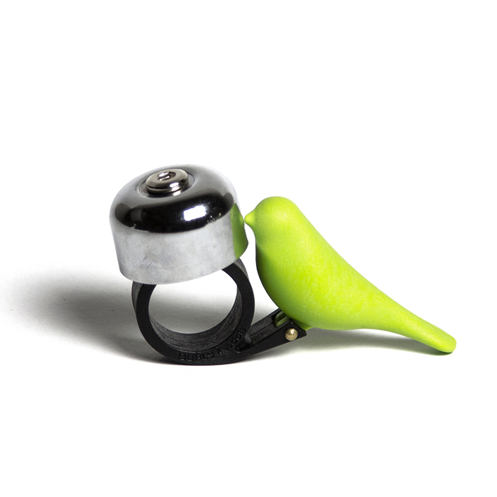 Звонок велосипедный bird, зеленый