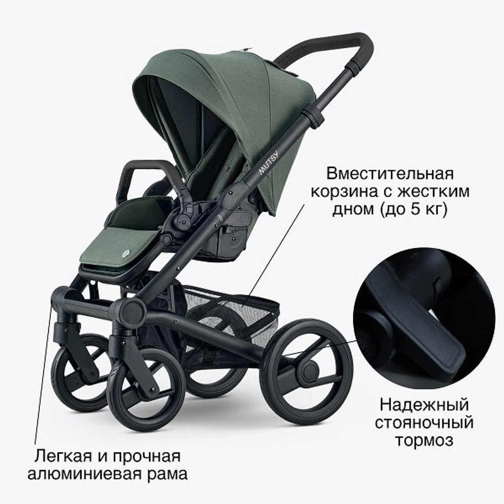 Детская коляска Mutsy Nio 2 в 1 Sea green