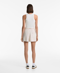 Oysho Топ из смесового модала в рубчик, белый