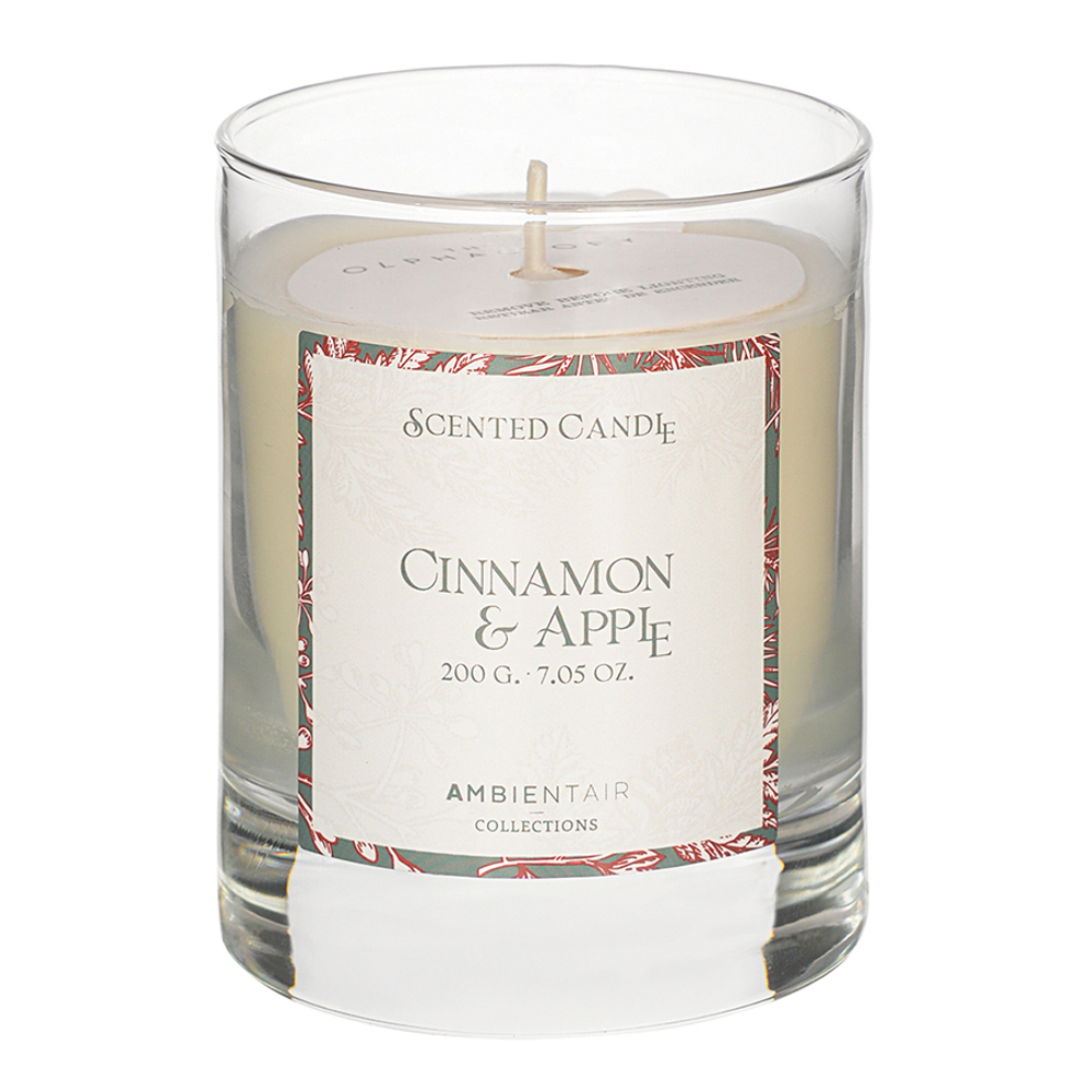 Свеча ароматическая gifting, Корица и яблоко (новая), 40 ч