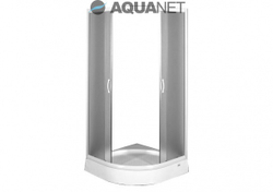 Душевой уголок с поддоном Aquanet AQ7 90x90, узорчатое стекло, профиль хром