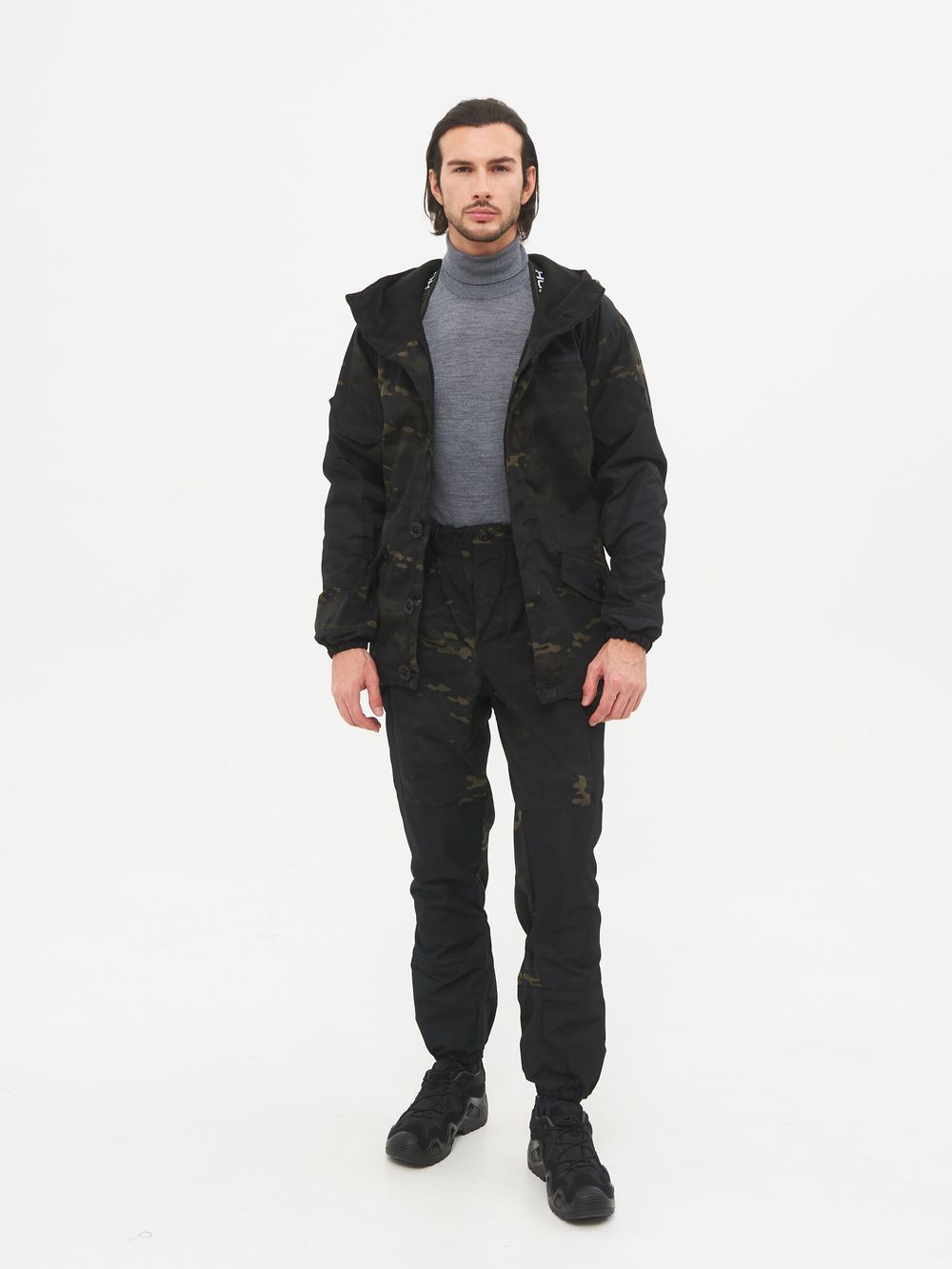 Костюм демисезонный Горка-3 Сombo ткань Смесовая Рип-Стоп/Cat's Eye цвет Мультикам City/Черный