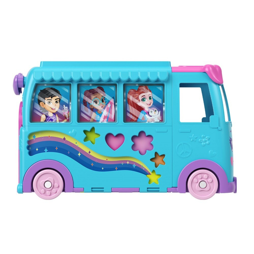 Polly Pocket - Туристический фургон Camper с трансформацией + аксессуары JCC22