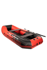 YACHTMAN-300 МНД НАДУВНОЕ ДНО (Яхтман) красный-черный (лодка ПВХ с усилением)