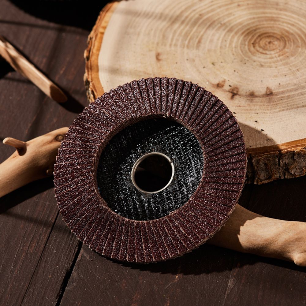 Круг лепестковый торцевой, P80, 115х22,2мм KRANZ