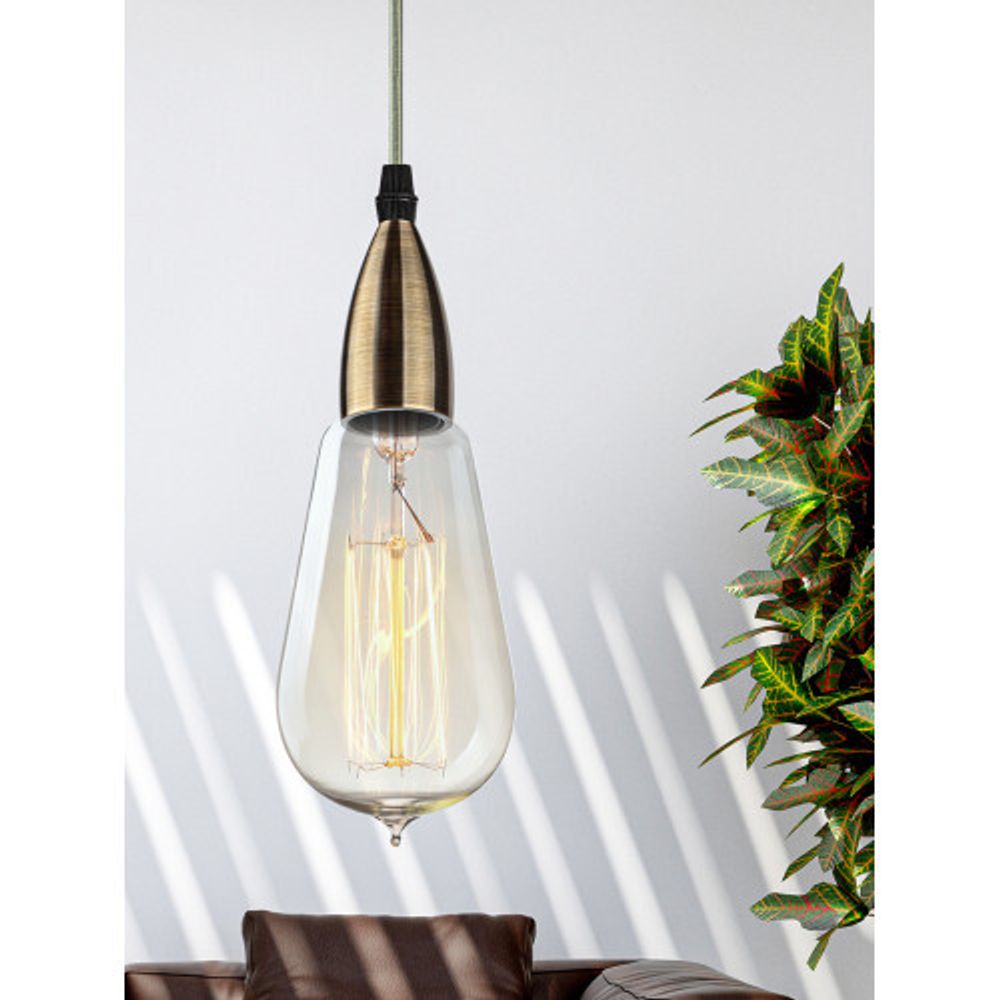 PL13 E27 - 7 BR Подсветка ЭРА Накладной, цоколь Е27, провод 1 м, цвет медь