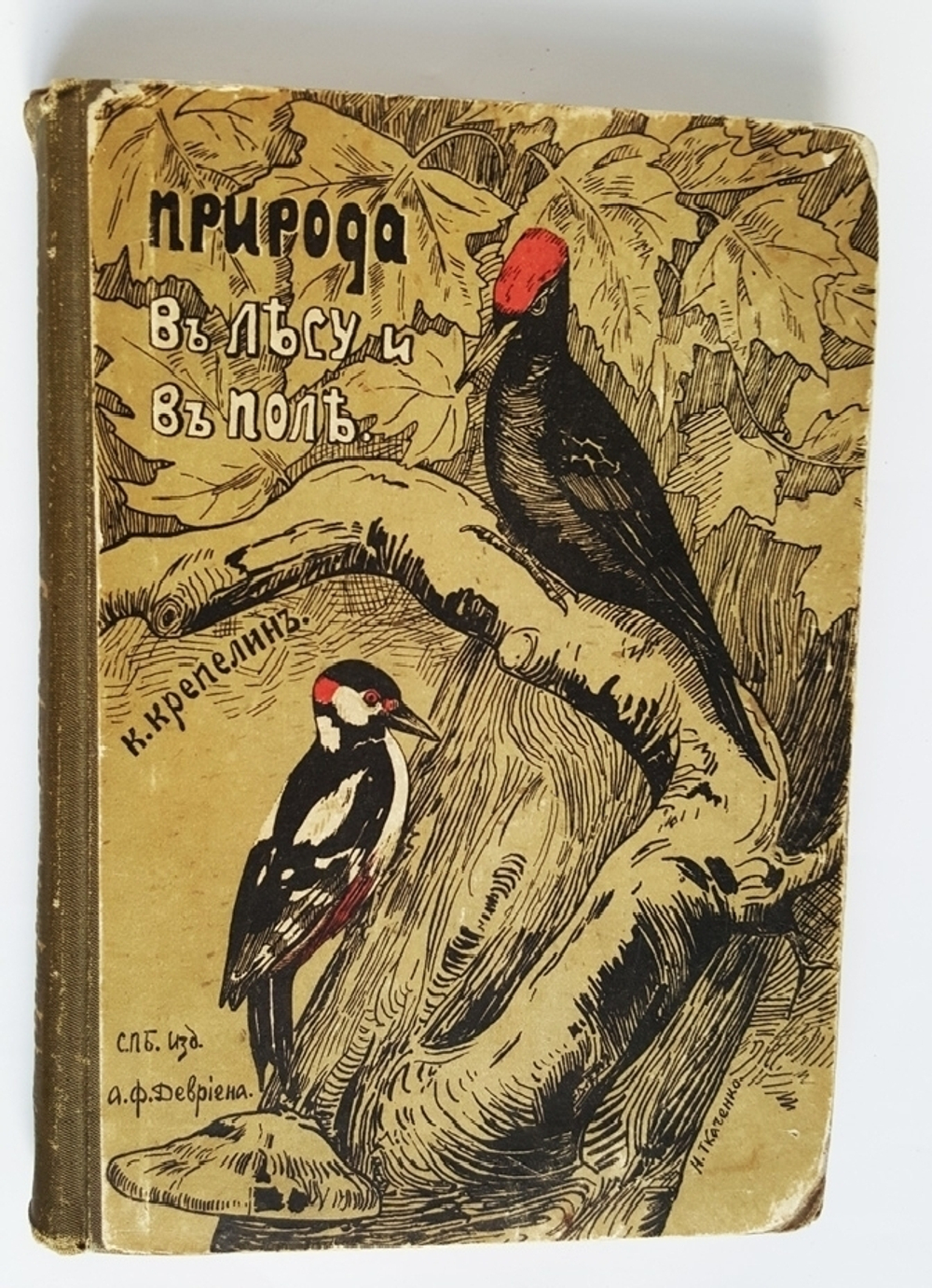 "Природа в лесу и поле". К. Крепелин. 1903г. - антикварное издание