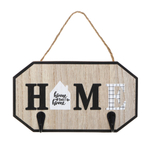 Ключница открытого типа на 2 крючка, МДФ, металл, 19,5х12см