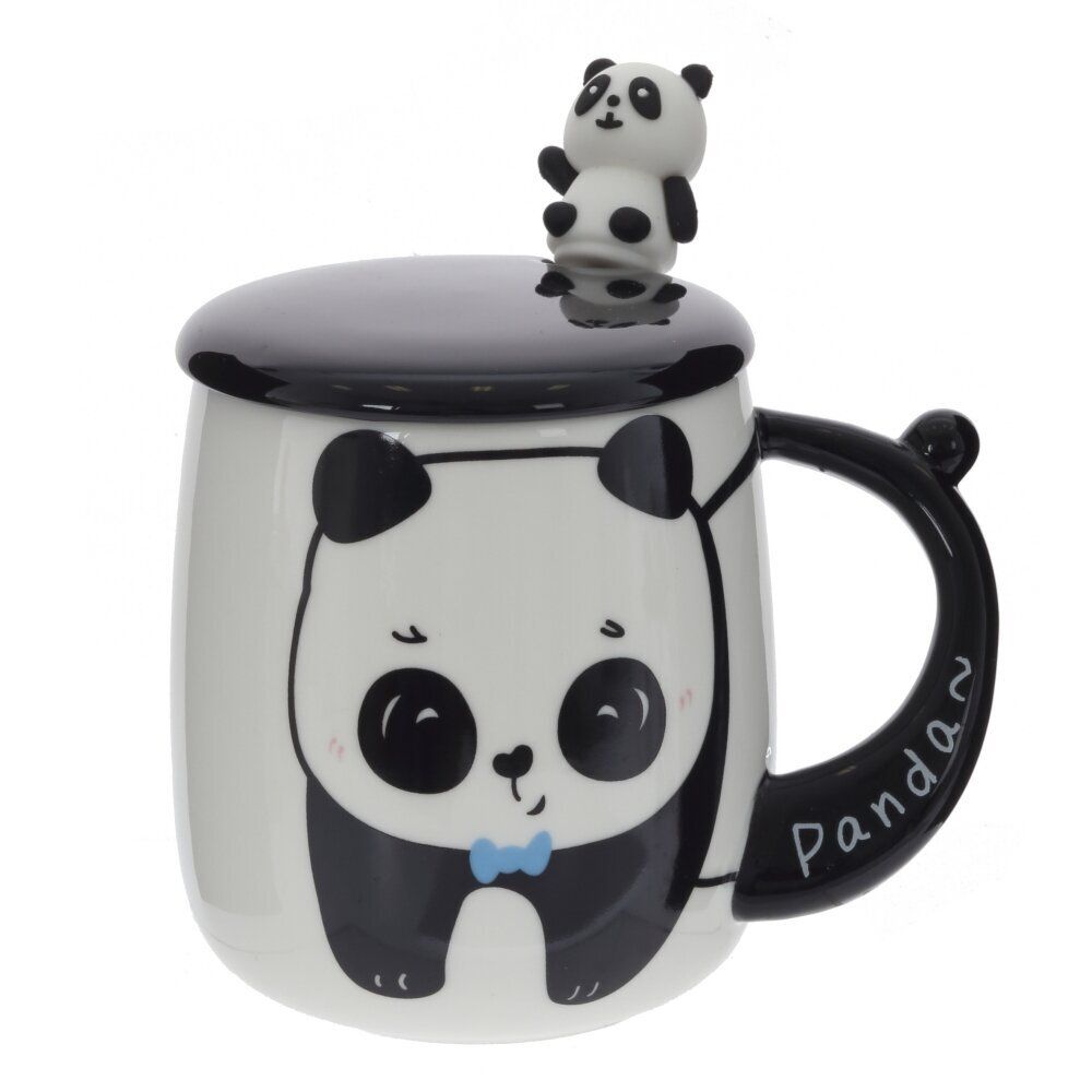 GAEM Кружка с крышкой и ложкой, 400 мл, L12 W9 H13 см