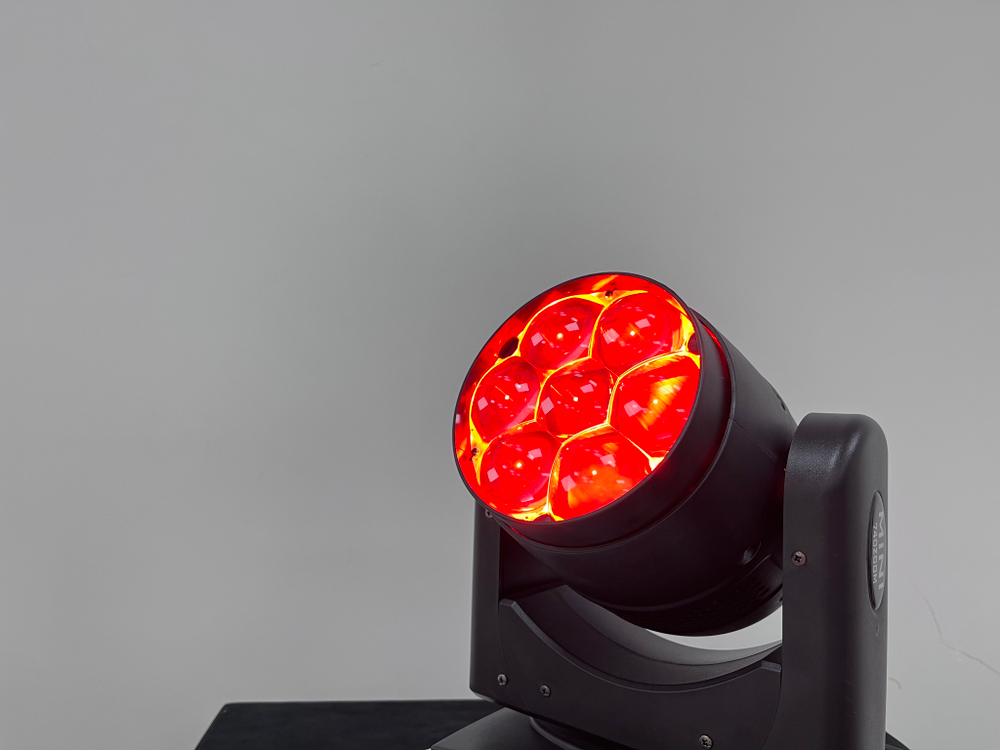 Голова полного вращения MINI 740 7x40W ZOOM WASH