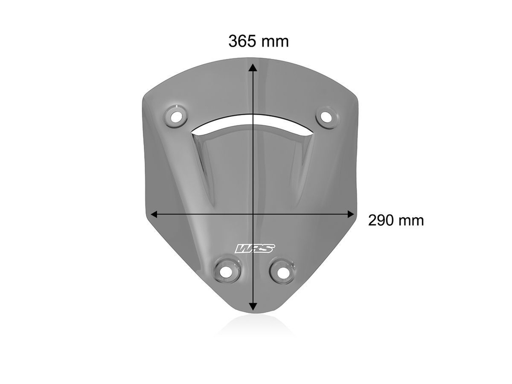 DU037FS WRS SPORT DARK SMOKE WINDSCREEN (MTS V2)