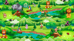 Микровелюр Xpoint (Икспоинт) 0003.01 В гостях у сказки