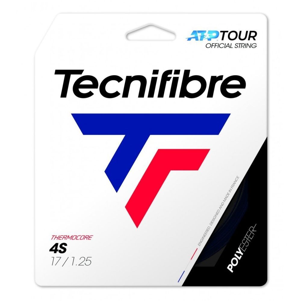 Струны для тенниса TECNIFIBRE 4S BLACK Сеты (1 натяжка) 12.2 м