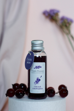 Массажный съедобный гель Triple Pleasure "Спелая смородина" 60мл