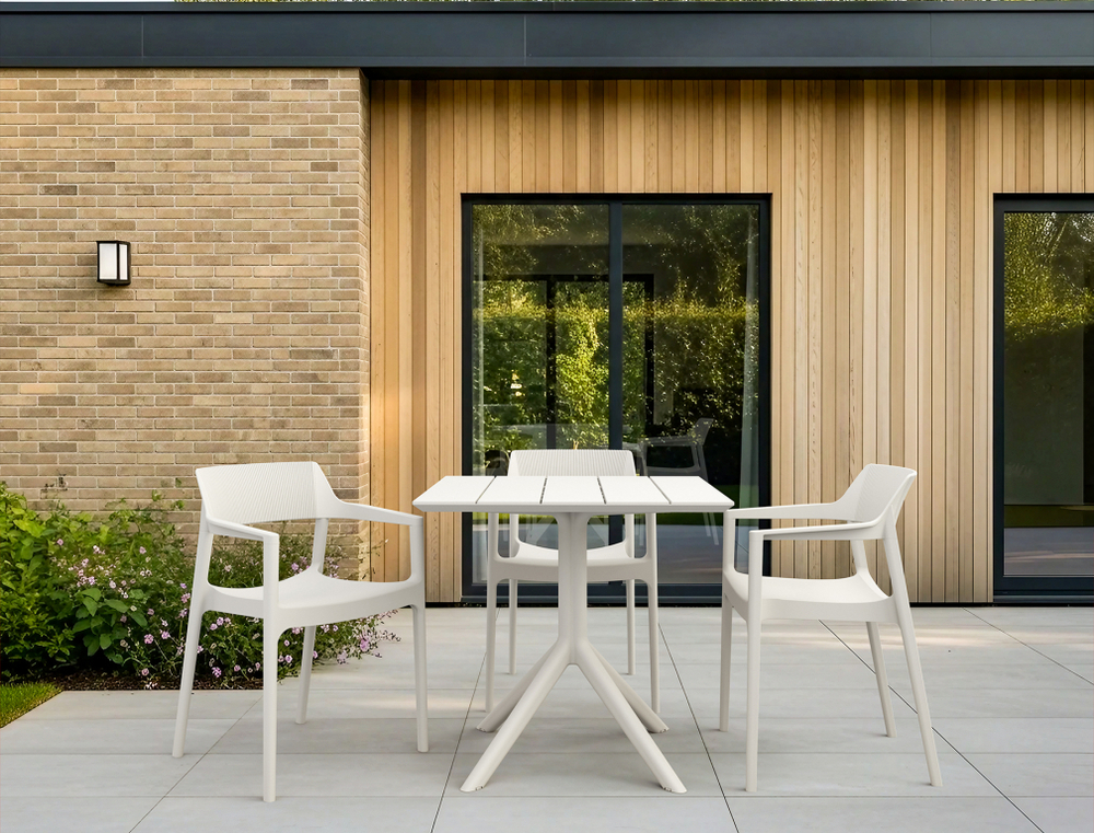 Кресло пластиковое Siesta Contract Tulum, белый