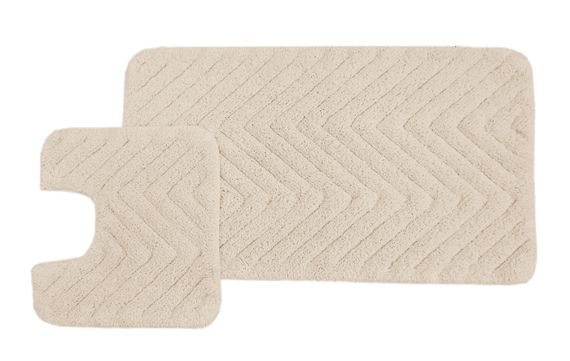 Vittorio (беж) Набор ков. для ванной комнаты 60х100 и 50х50см