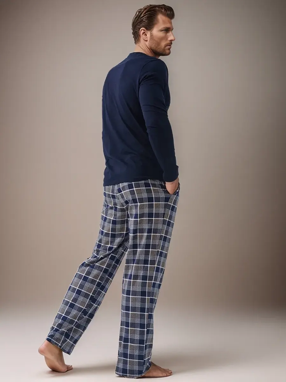 Пижама со штанами костюм домашний