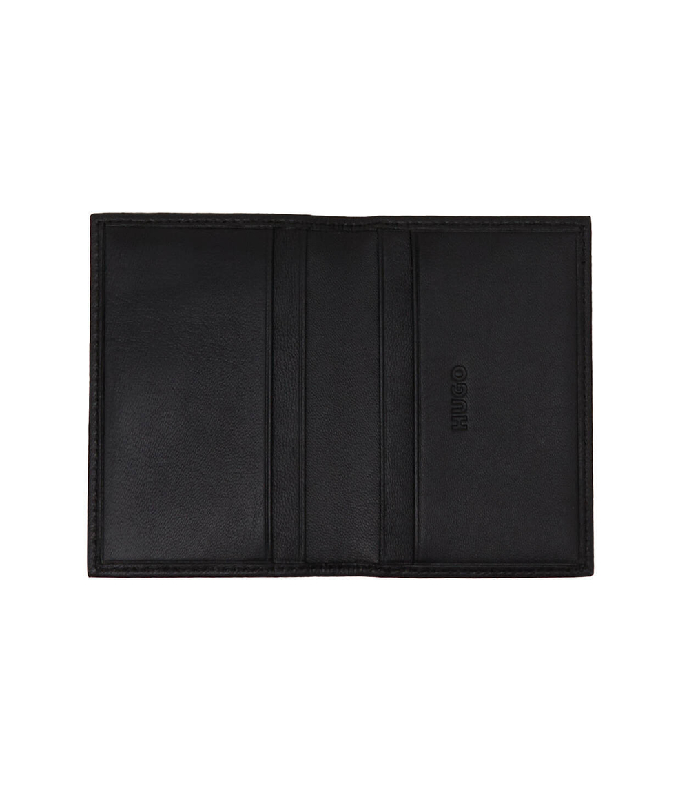 Кожаный кошелек stacked Bifold HUGO - черный(50504018)