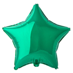 Фольгированный шар-звезда, металлик, зелено-синие оттенки, 46 см