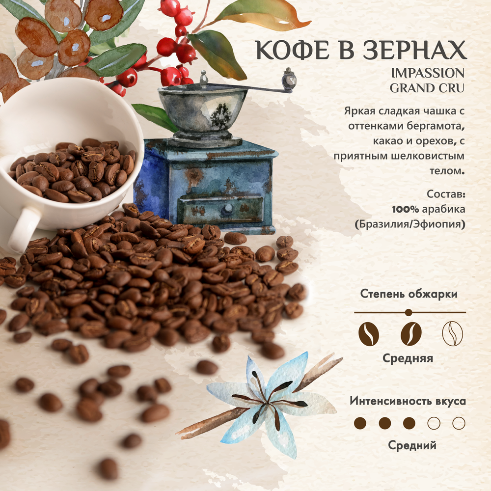Кофе в зернах Impassion Grand Cru, 1 кг