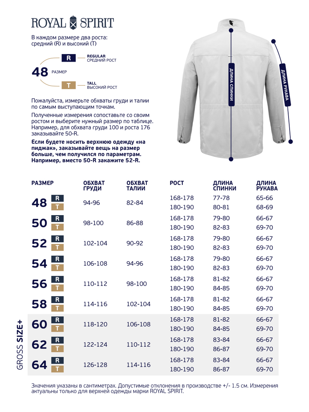 Куртка мужская демисезонная размера SIZE+