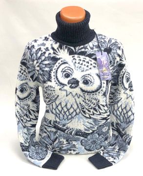 Pulltonic женский из шерсти и кашемира "Совушка " Размер (40-48). LADY