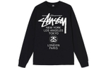 Толстовки Stussy FW21 World Tour Ls Tee Logo T, 3993658