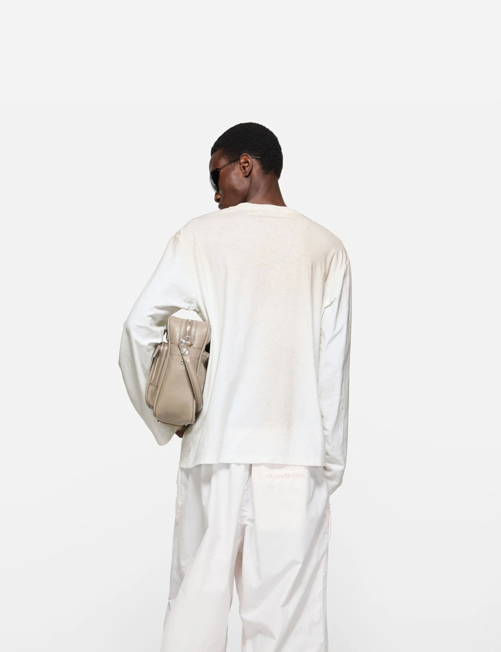 Acne Studios Logo Long Sleeve T-shirt "White"